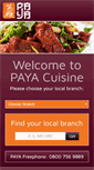 Mobile Screenshot of paya-cuisine.co.uk