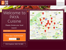 Tablet Screenshot of paya-cuisine.co.uk